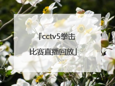 「cctv5拳击比赛直播回放」CCTV5直播回放录像